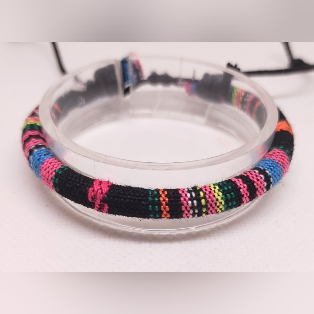 Men's Bracelet Striped Punk New f38